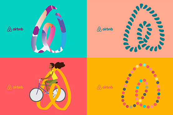 企業vi設計升級后的成功品牌-Airbnb